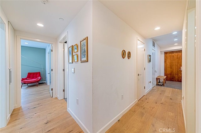 4813 Oakwood Ave Unit 201, Los Angeles, CA 90004 - corridor featuring light wood finished floors and recessed lighting