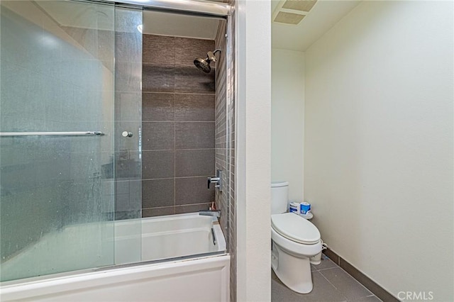 4813 Oakwood Ave Unit 201, Los Angeles, CA 90004 - bathroom featuring enclosed tub / shower combo and tile patterned floors