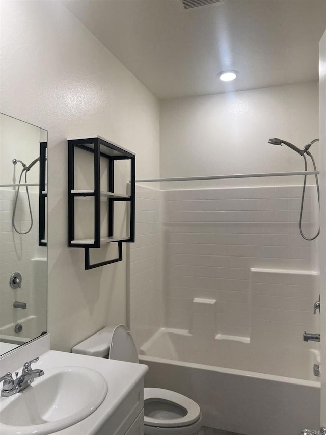 32323 Roman Warren Way, Winchester, CA 92596 - full bathroom featuring toilet, vanity, and bathing tub / shower combination