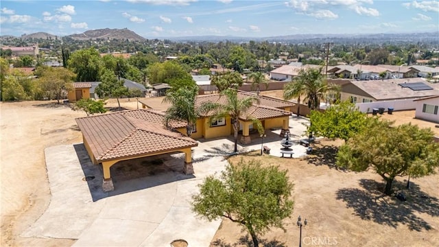 5071 Bushnell Ave, Riverside, CA 92505 - aerial perspective of suburban area featuring a mountainous background