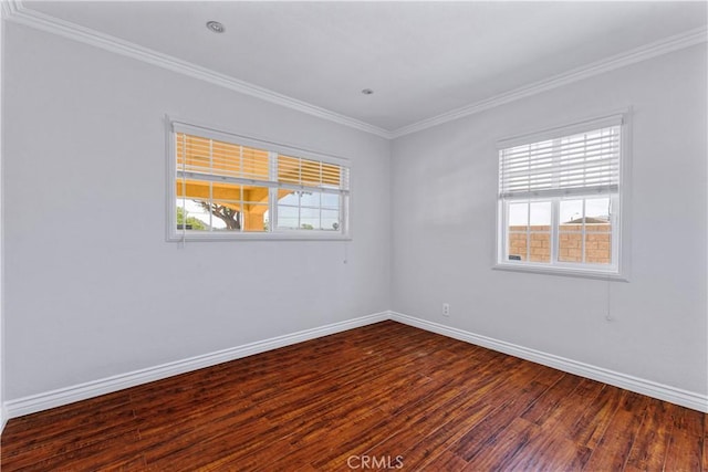 5071 Bushnell Ave, Riverside, CA 92505 - empty room with wood finished floors and ornamental molding