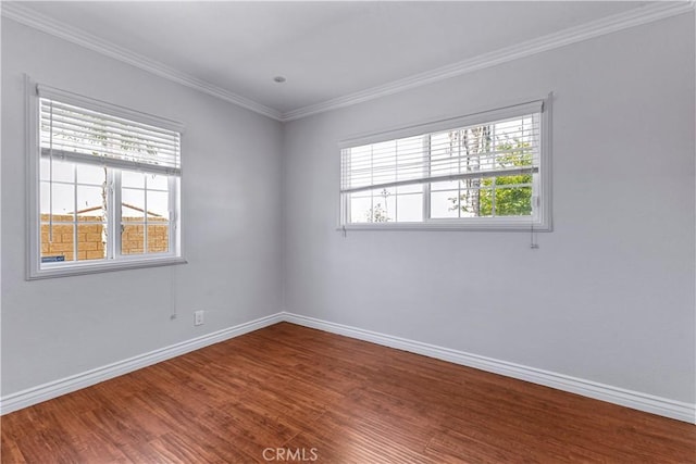 5071 Bushnell Ave, Riverside, CA 92505 - empty room with wood finished floors and crown molding