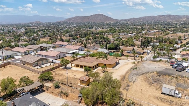 5071 Bushnell Ave, Riverside, CA 92505 - aerial perspective of suburban area featuring a mountainous background