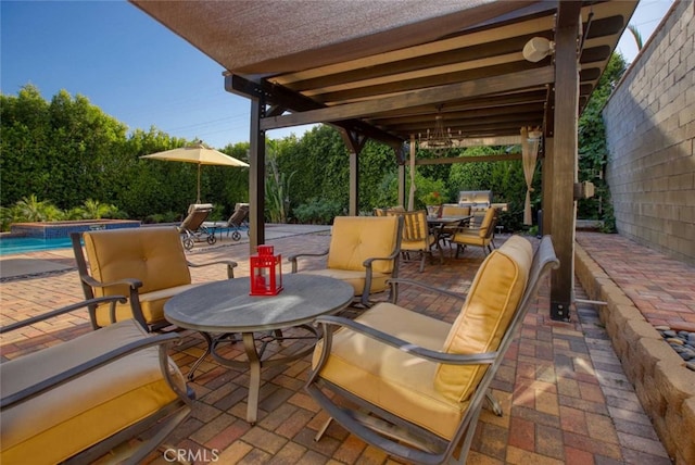 1321 Virginia Ave, Glendale, CA 91202 - view of patio featuring outdoor dining area, outdoor lounge area, and an outdoor pool