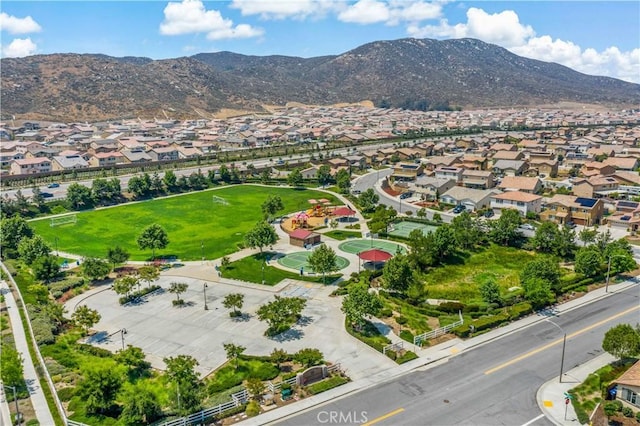 29377 Wyatt Earp Way, Winchester, CA 92596 - aerial view of property's location featuring a mountainous background and nearby suburban area