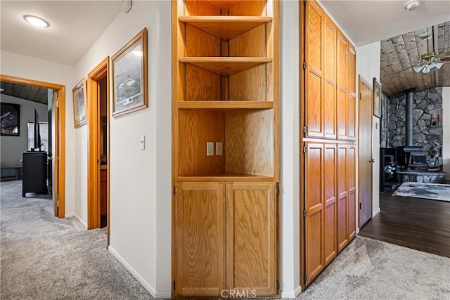 3070 Royal Meadow Ln, Paradise, CA 95969 - hallway featuring light colored carpet and baseboards