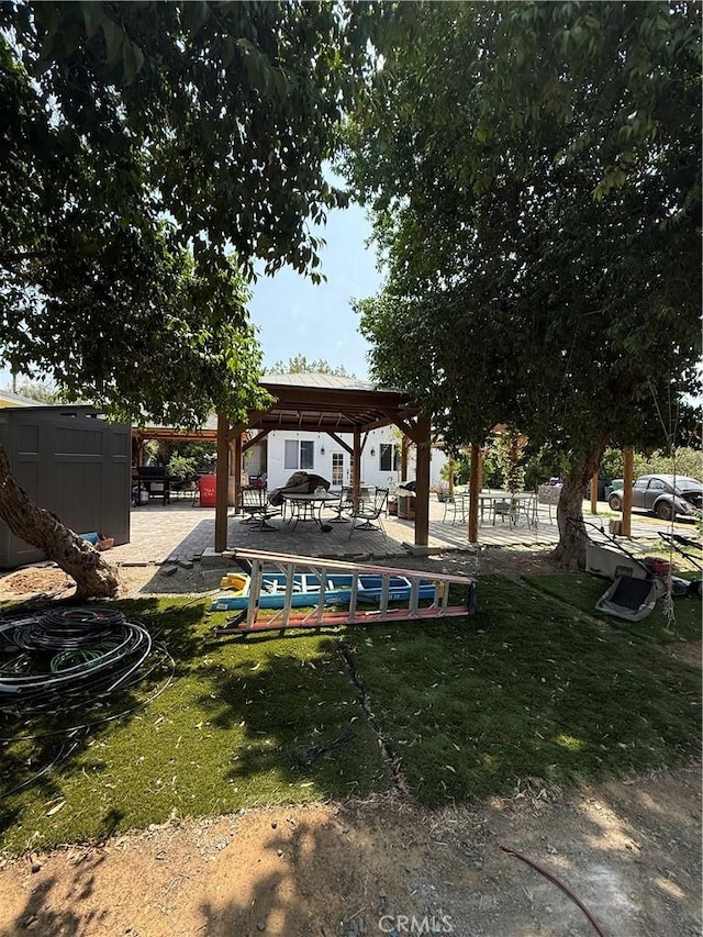6867 Weaver St, Riverside, CA 92504 - view of yard featuring a gazebo and a patio