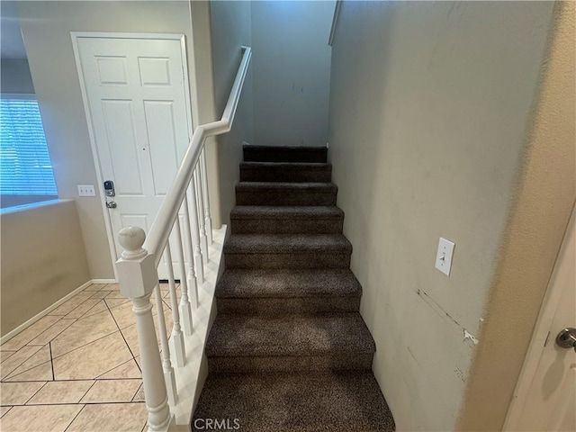 9757 Edenbrook Dr, Riverside, CA 92503 - staircase with tile patterned floors