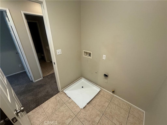 9757 Edenbrook Dr, Riverside, CA 92503 - laundry area with hookup for a washing machine, gas dryer hookup, tile patterned floors, and baseboards