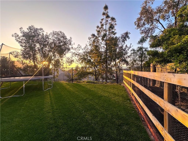 795 Donatello Dr, Corona, CA 92882 - view of yard featuring a trampoline
