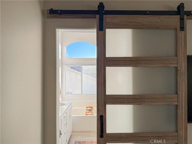 795 Donatello Dr, Corona, CA 92882 - detailed view of a barn door
