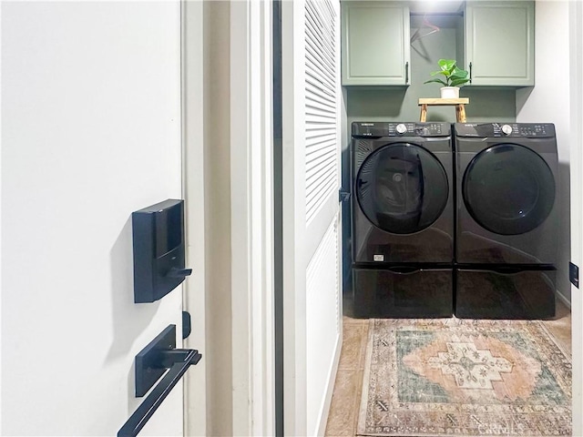 795 Donatello Dr, Corona, CA 92882 - laundry area with cabinet space and washing machine and dryer