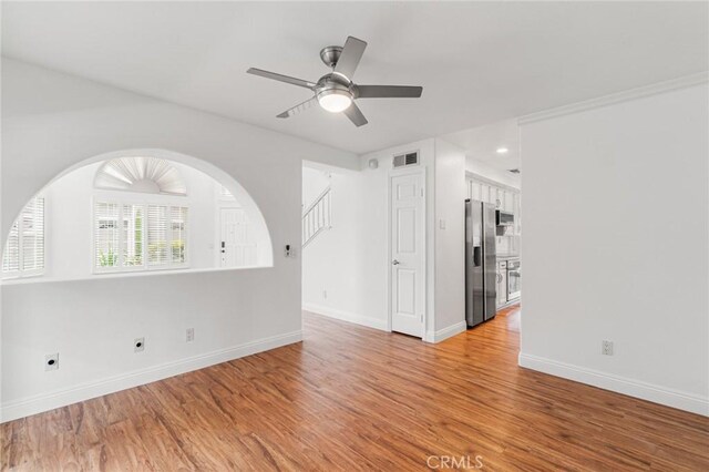 24545 Santa Clara Ave, Dana Point, CA 92629 - spare room featuring light wood finished floors, a ceiling fan, and recessed lighting
