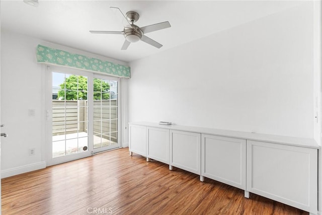 24545 Santa Clara Ave, Dana Point, CA 92629 - spare room with wood finished floors and a ceiling fan