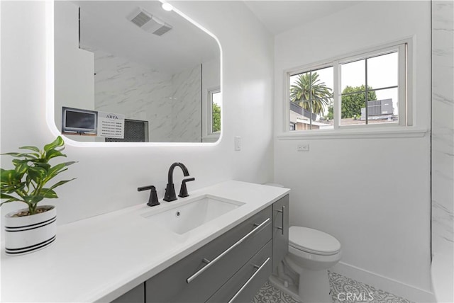 17121 Simonds St, Granada Hills, CA 91344 - bathroom featuring vanity and toilet
