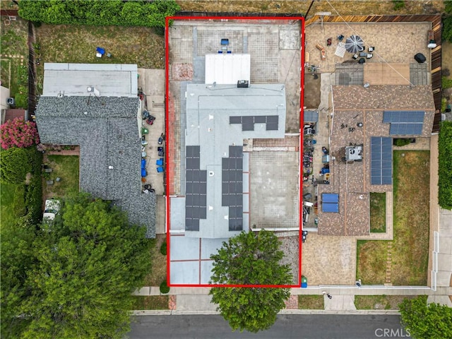 17121 Simonds St, Granada Hills, CA 91344 - aerial view of property and surrounding area with property boundaries highlighted