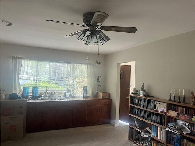 914 Dogwood St, Costa Mesa, CA 92627 - sitting room with a ceiling fan and light colored carpet