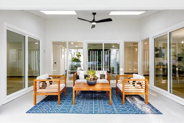 12009 Dresden Pl, Granada Hills, CA 91344 - sunroom / solarium with lofted ceiling and finished concrete flooring