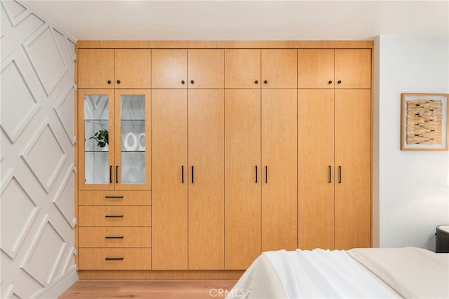 19851 Malaga Ln, Yorba Linda, CA 92886 - bedroom with light wood finished floors and a closet