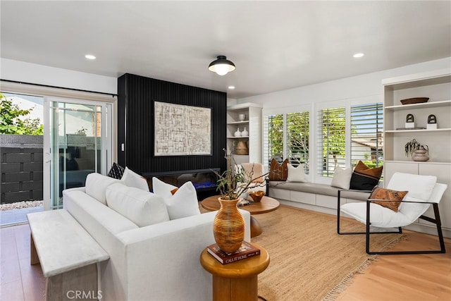 19851 Malaga Ln, Yorba Linda, CA 92886 - living area with wood finished floors and recessed lighting