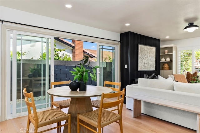 19851 Malaga Ln, Yorba Linda, CA 92886 - dining area with light wood finished floors and recessed lighting