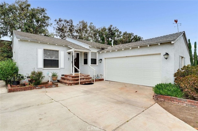 1206 W 187th Pl, Gardena, CA 90248 - ranch-style home featuring driveway, stucco siding, an attached garage, and a shingled roof