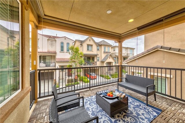 1123 Klose Ln, Fullerton, CA 92833 - wooden deck with an outdoor living space and a residential view