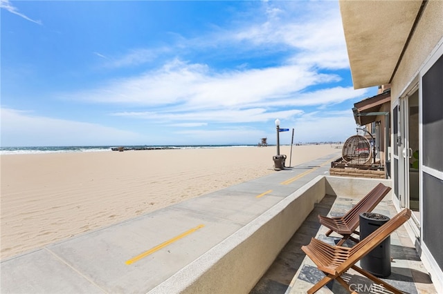 3012 W Oceanfront, Newport Beach, CA 92663 - balcony with view of water and beach
