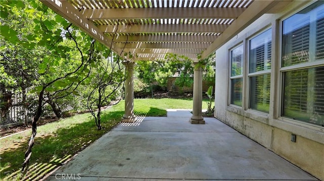 2431 Elizabeth Ct, Upland, CA 91784 - view of patio / terrace with a pergola