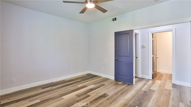 2431 Elizabeth Ct, Upland, CA 91784 - spare room with a ceiling fan and light wood-type flooring