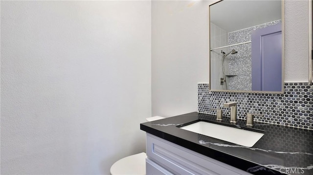 2431 Elizabeth Ct, Upland, CA 91784 - full bath with vanity, tasteful backsplash, and a shower