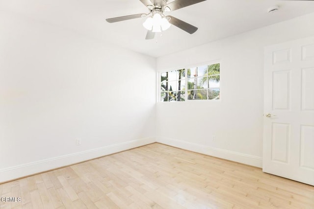 8857 Bluffdale Dr, Sun Valley, CA 91352 - unfurnished room featuring baseboards, light wood-type flooring, and ceiling fan