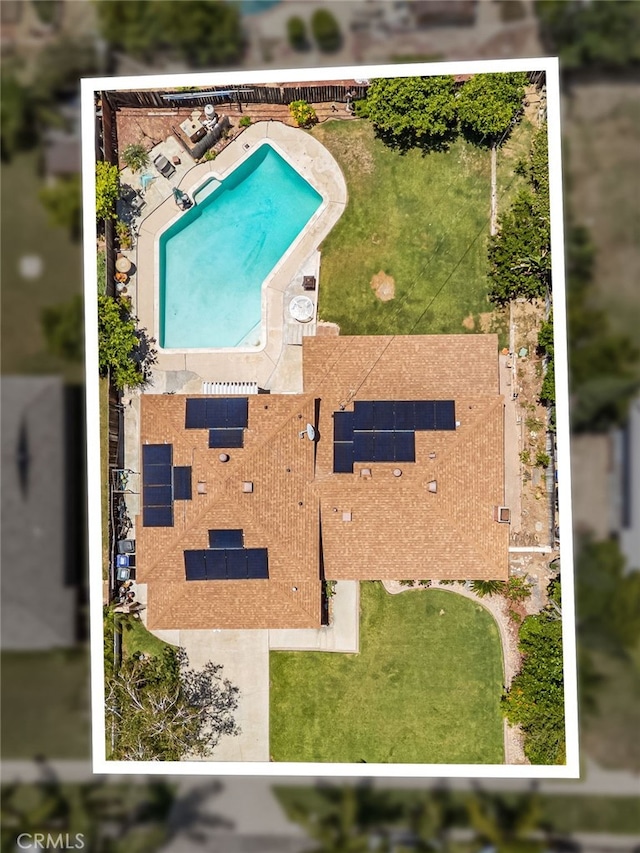 5644 Wadsworth Ave, Highland, CA 92346 - aerial view of property's location with a pool and property parcel outlined