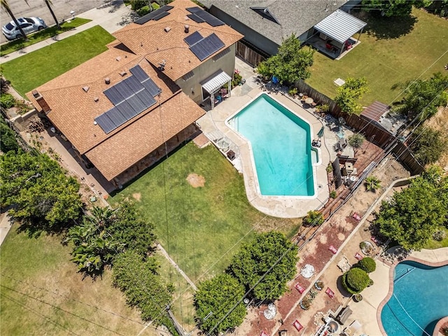 5644 Wadsworth Ave, Highland, CA 92346 - aerial view of a pool area