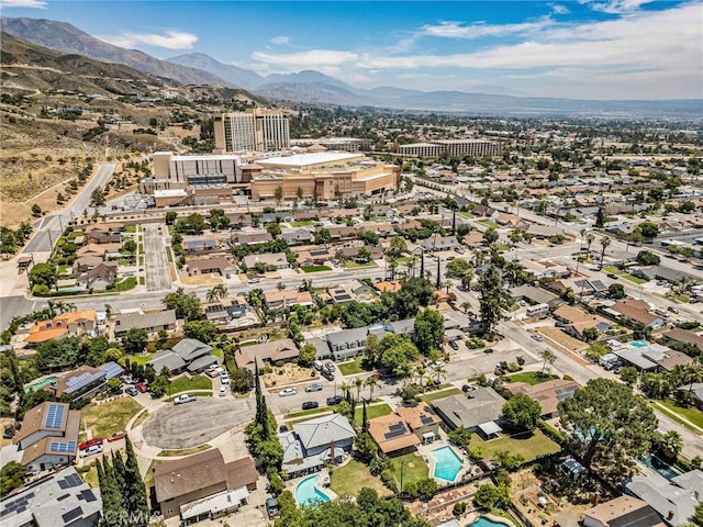 5644 Wadsworth Ave, Highland, CA 92346 - aerial view of property's location featuring a mountain backdrop