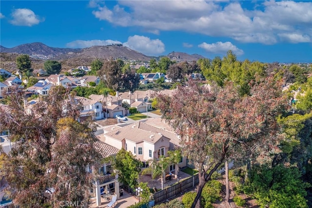 24101 Crowned Partridge Ln, Murrieta, CA 92562 - aerial view of property's location featuring a mountainous background and nearby suburban area