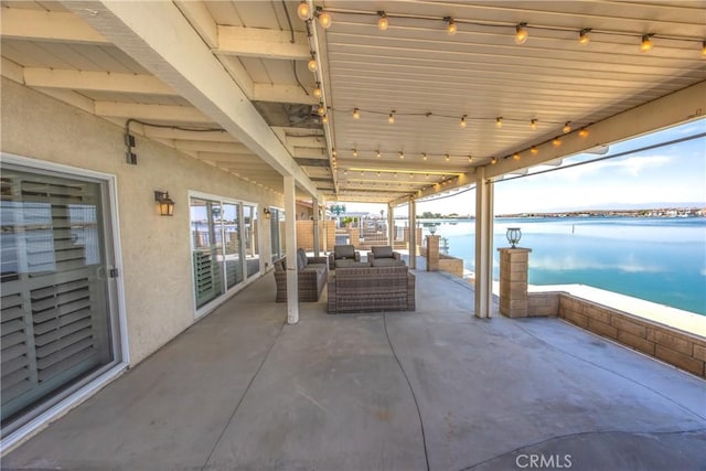 27470 Lakeview Dr, Helendale, CA 92342 - view of patio / terrace with a water view