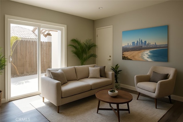 284 Celeste Dr, Riverside, CA 92507 - living area featuring wood finished floors and baseboards
