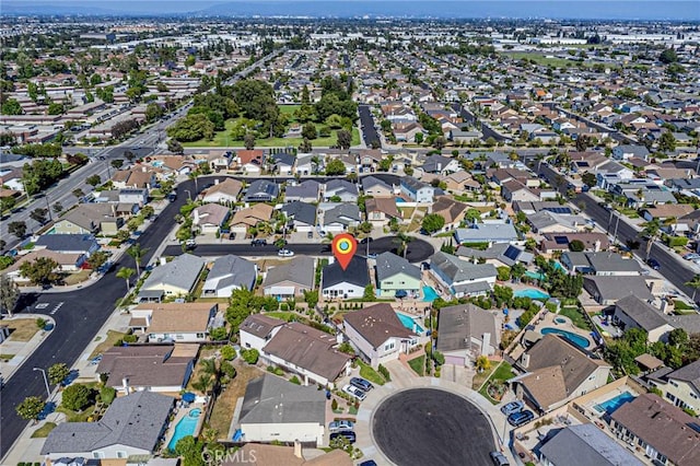 11591 Palawan St, Cypress, CA 90630 - aerial overview of property's location with nearby suburban area