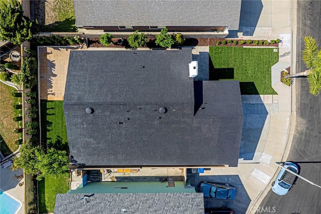 11591 Palawan St, Cypress, CA 90630 - bird's eye view of a pool