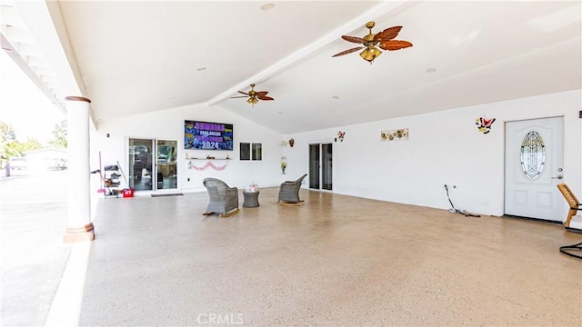 9828 Carob Ave, Fontana, CA 92335 - view of patio featuring ceiling fan