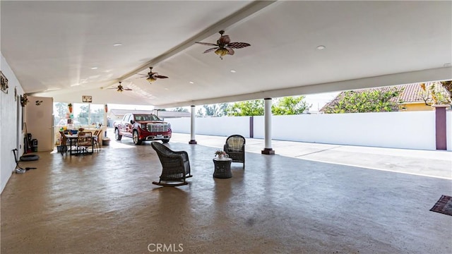 9828 Carob Ave, Fontana, CA 92335 - view of patio / terrace with ceiling fan