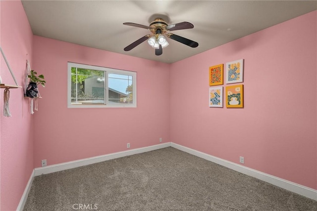 3030 Silverbell Rd, Chico, CA 95973 - empty room featuring carpet flooring, a ceiling fan, and baseboards
