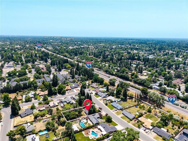 3030 Silverbell Rd, Chico, CA 95973 - aerial perspective of suburban area