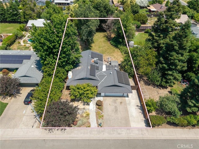 3030 Silverbell Rd, Chico, CA 95973 - view from above of property with property boundaries highlighted