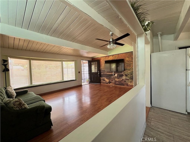 17139 E Newburgh St, Azusa, CA 91702 - living area featuring wood finished floors and a ceiling fan