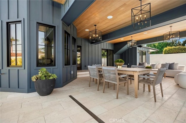 9363 Dinsdale St, Downey, CA 90240 - view of patio / terrace featuring outdoor dining space