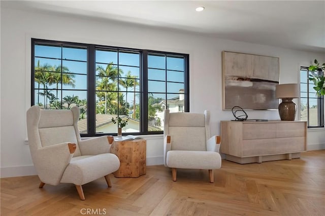 9363 Dinsdale St, Downey, CA 90240 - living area featuring baseboards, healthy amount of natural light, and recessed lighting