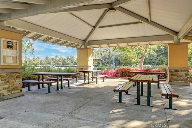 55 Fairfield, Lake Forest, CA 92610 - view of patio featuring a gazebo and outdoor dining area