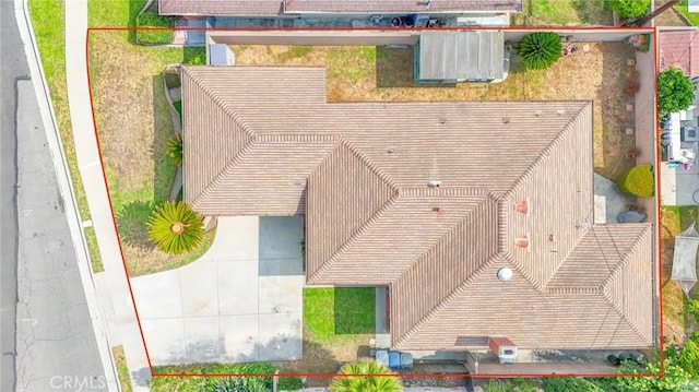 14012 S Wilkie Ave, Gardena, CA 90249 - view from above of property with property parcel outlined